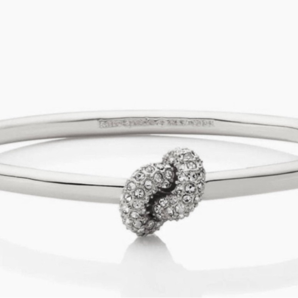 Kate Spade Silver Crystal Knot Bracelet
